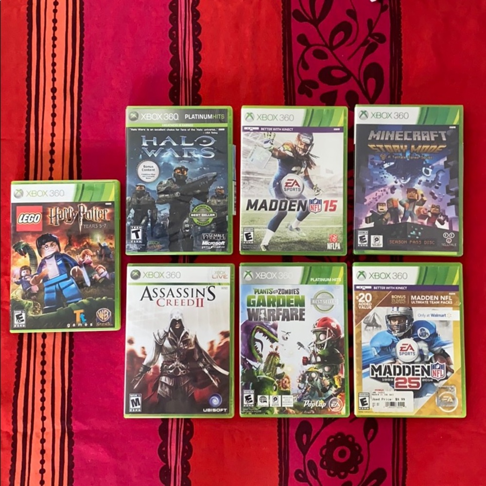 (7) XBOX 360 Games Bundle